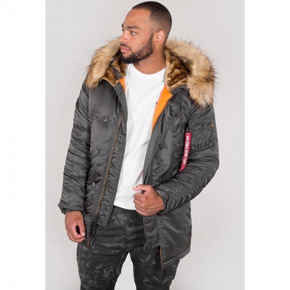 Alpha Industries Alpha N-3B Slim Fit Parka - Picture 1 of 3